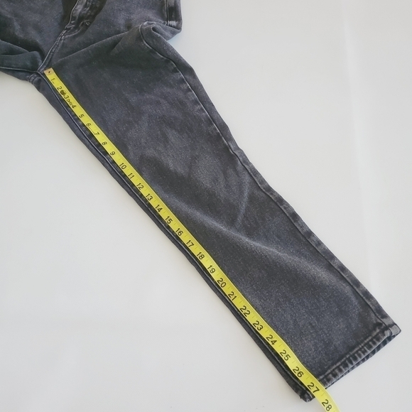 7181 * PacSun Mom Jeans Denim Black Gray Size 25 - Picture 10 of 12